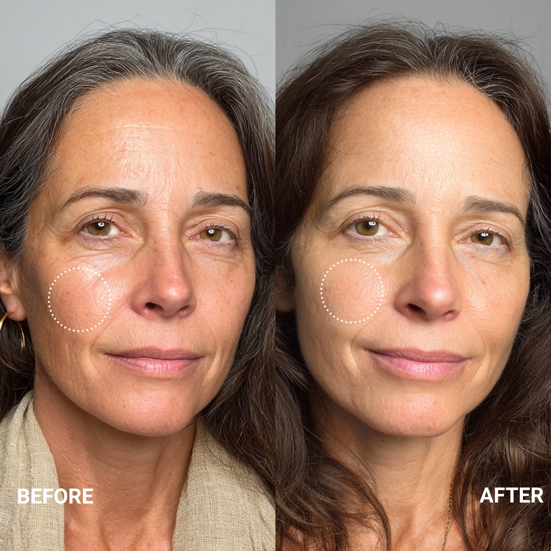 Derma Quench Hydration serum before and after (1)