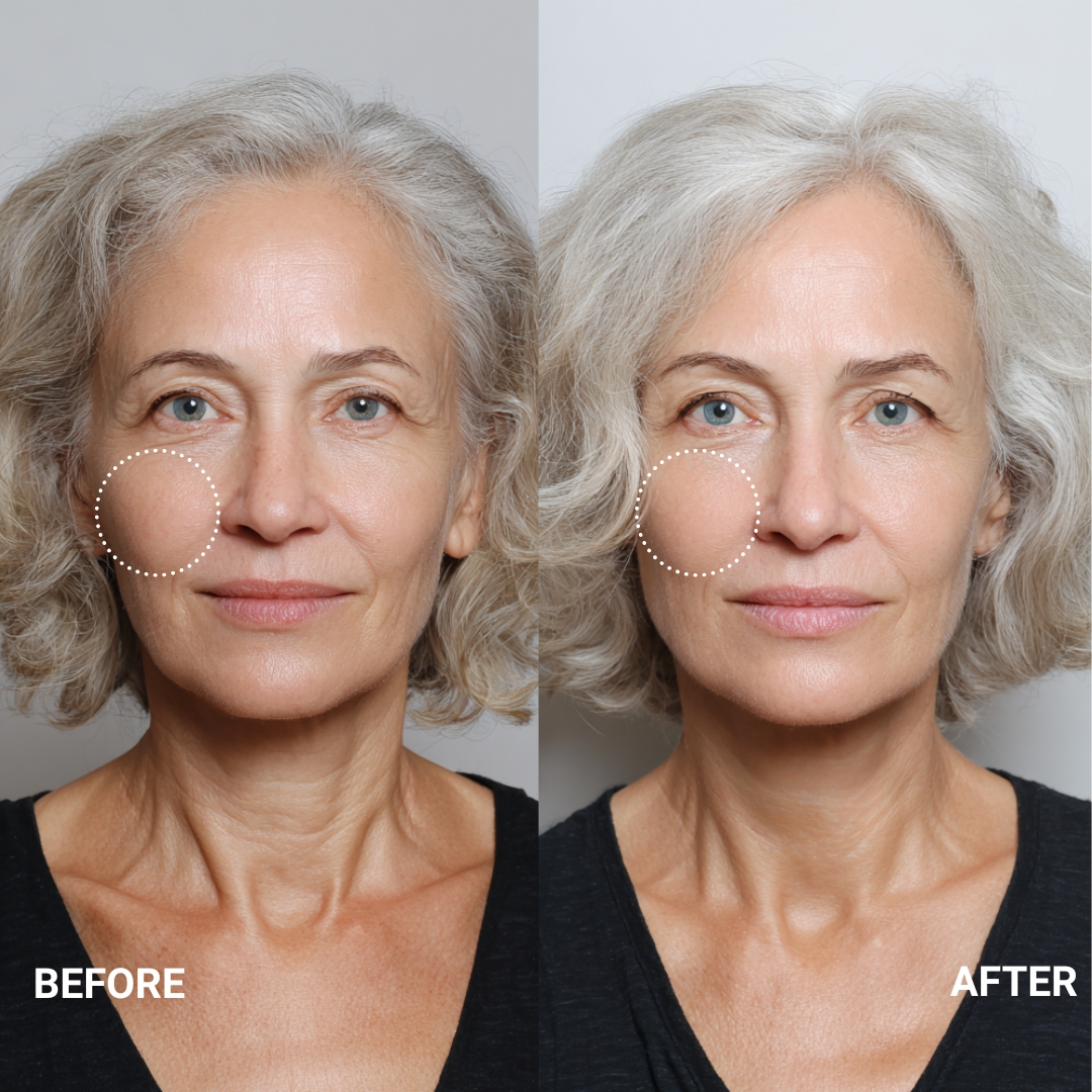 radiant Cell repair antioxidant cream before and after (1)